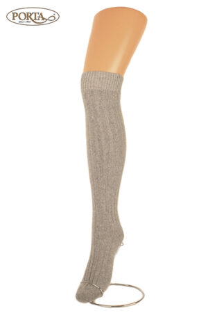 ZD/059 Ženske vunene dokoljenke svijetlo sive