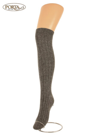 ZD/060 Ženske vunene dokoljenke tamno sive