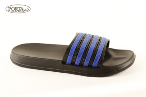 4144/4 Muške gumene natikače crno / plave /SPORT/