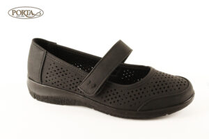 336/1 Udobne ženske crne cipele na čičak /LOP/