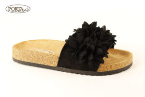 252/1 Ženske modne udobne natikače crne /PORTA/