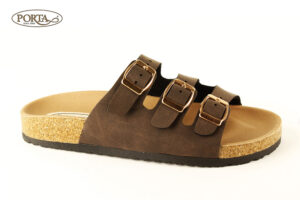 253/2 Ženske udobne natikače na kupču smeđe /PORTA/