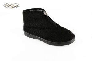 4001/1 Ženske tople papuče na patent crne /LADY/