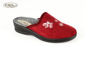 422/2 Ženske udobne kućne papuče crvene /PORTA/
