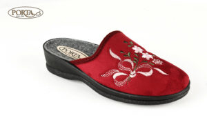 444/2 Ženske udobne kućne papuče crvene /PORTA/