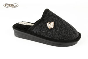 531/3 Ženske kućne papuče crne /PORTA/