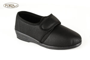 997/1 Ženske kućne papuče s čičkom crne /PORTA/