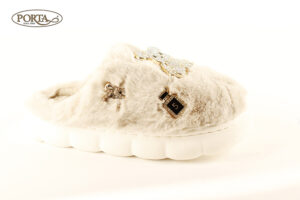 128/2 Ženske tople papuče sive /FANCY/