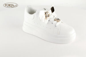 4141/3 Ženske modne tenisice bijele /FIORI/