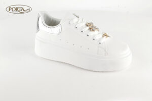 3535/2 Ženske modne tenisice bijele /FIORI/