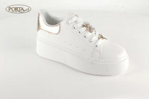 3535/3 Ženske modne tenisice bijele /FIORI/