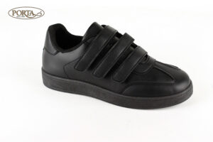 2300/1 Ženske tenisice na čičak crne /FIORI/