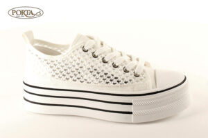 166/1 Ženske čipkaste tenisice bijele /LIGHT/